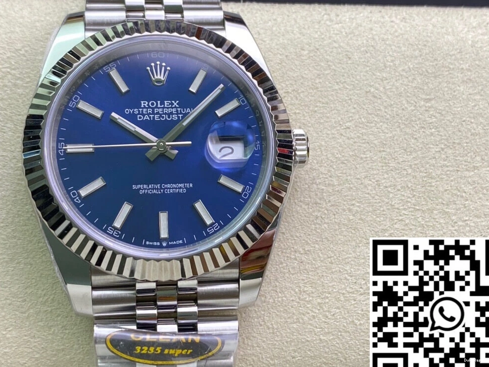 Dial Clean M126334-0002 Factory Datejust Blue Rolex 0421